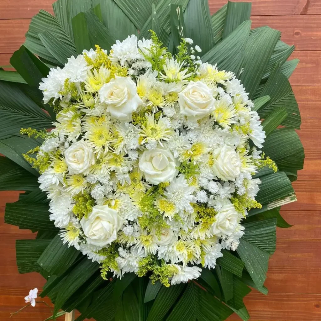 coroa de flores para velorio