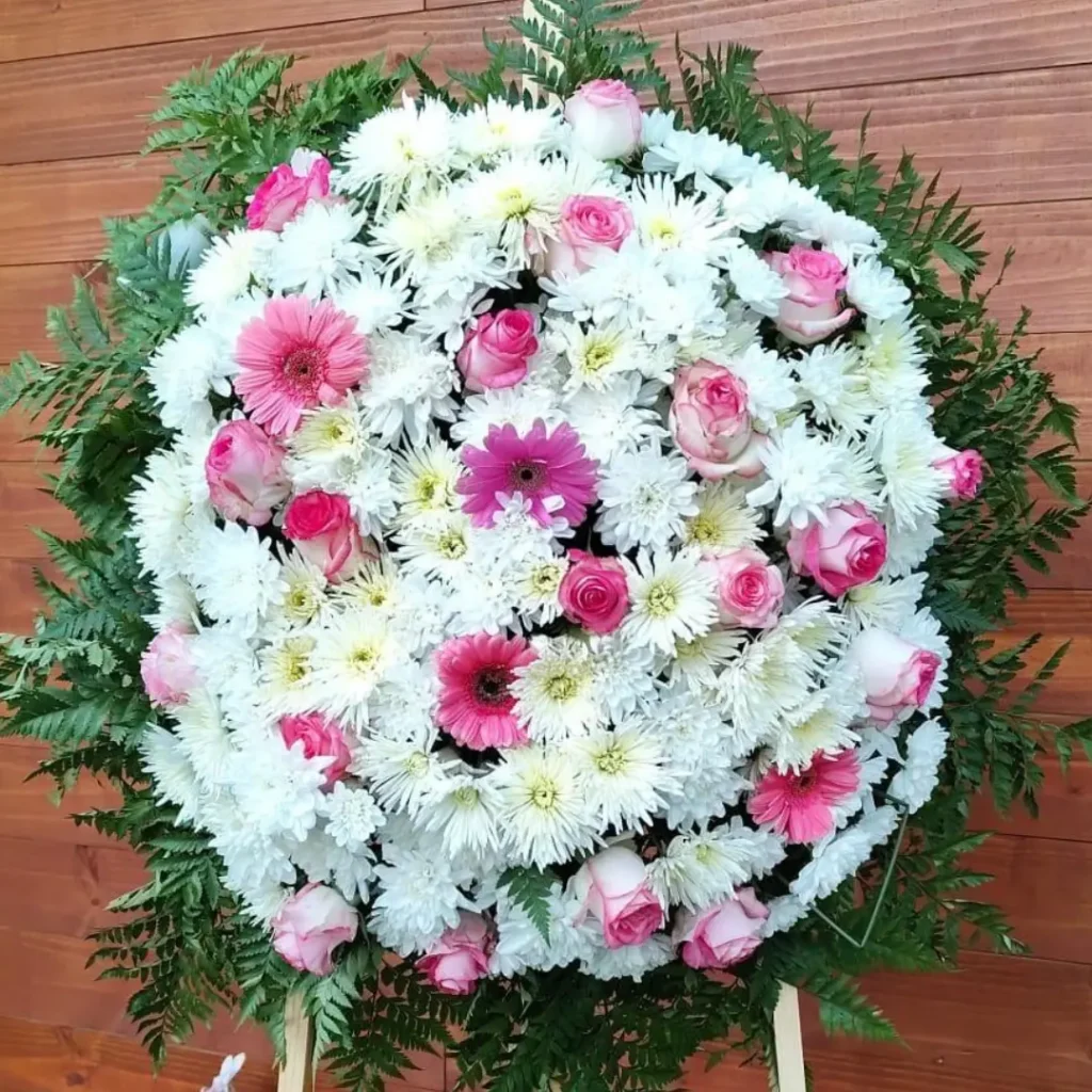 Coroa de flores para velorio